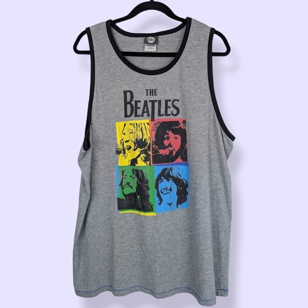 The Beatles Colourful Squares Tank Top